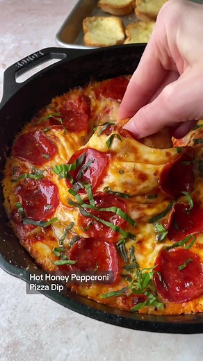 Hot Honey Pepperoni Pizza Dip Recipe