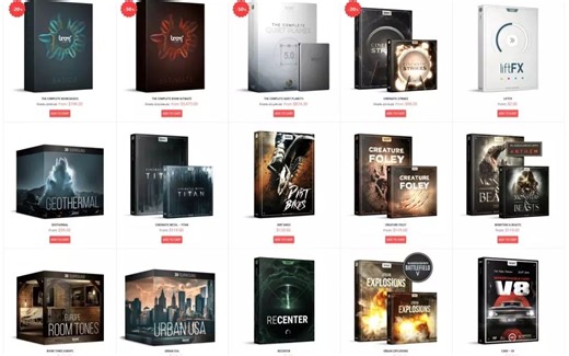 【音频】最全Boom Library音效合集，300G免费下载