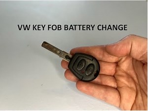 VW Polo Lupo Golf Fox Passat Key Fob Battery Replacement