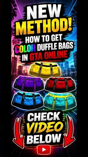 NEW Colored Duffle Bag Method in GTA Online! 🔥 #gta