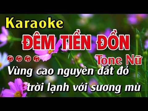 Đêm Tiền Đồn - Karaoke Tone Nữ (Bbm) - Beat Nhạc Sống 2026 - Karaoke Quốc Nguyên