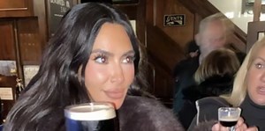 Kim Kardashian fans think they know why she was drinking Guinness in a pub