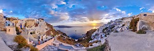 Santorini Island - Magic Oia Sunset 360 Panorama | 360Cities