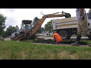 Water main break repair