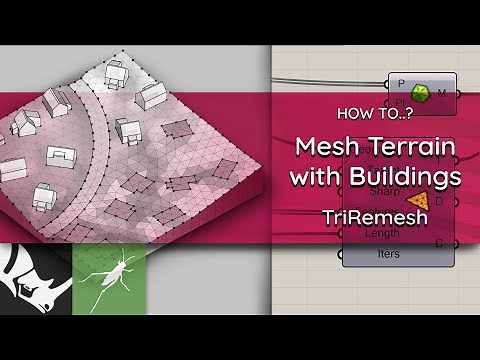 How to..? | #02 Mesh Terrain with Buildings in Grasshopper || Intermediate (Beginner Friendly)