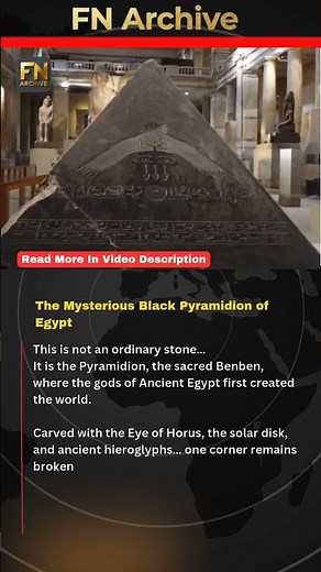 The Mysterious Black Pyramidion of Egypt