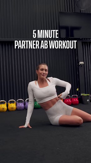 10K views · 144 reactions | 5-minute partner ab workout coming at you from Kayla Itsines and Katie Martin  0 equipment, twice the fun  Share with a friend who will be up for the challenge! #SweatApp #PartnerWorkout #AbWorkout #FitnessMoitvation #WorkoutBuddy | Sweat | Facebook