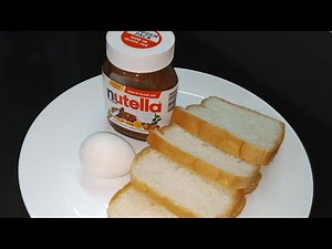 5 Minutes Evening snack | Nutella & Bread | Tasty kitchen |