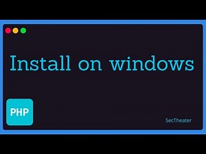 [PHP 7.4 basics in Arabic #1] - How to install PHP on windows