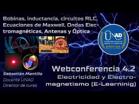 EyEM-EL Webconferencia 4.2 - Bobinas, inductancias, circuitos RLC. Ondas electromagnéticas, vel. luz