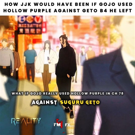 If Gojo used hollow purple against geto #jujutsukaisen #animeedit #gojo #geto #gojoandgeto #edit