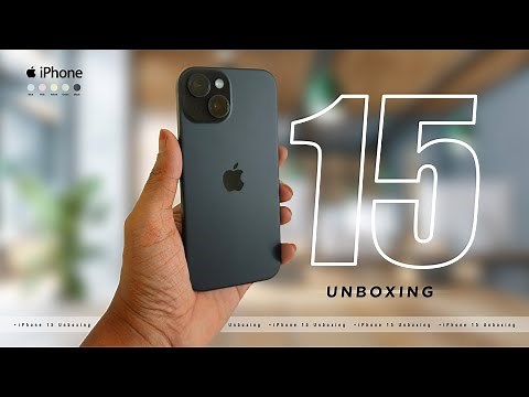 iPhone 15 UNBOXING & First Look •Black (128GB) •Dynamic Island