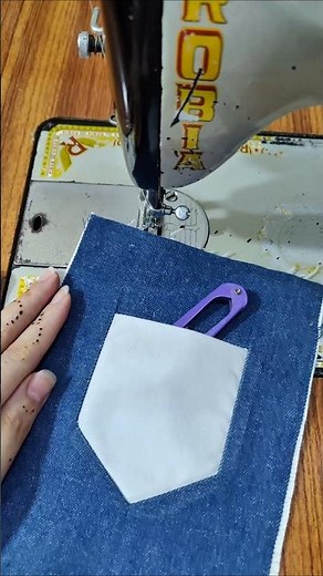 Sew pant pockets the easy way! 👖✂️ #SewingTips #PantPockets #DIYSewing #SewEasy #Tailoring