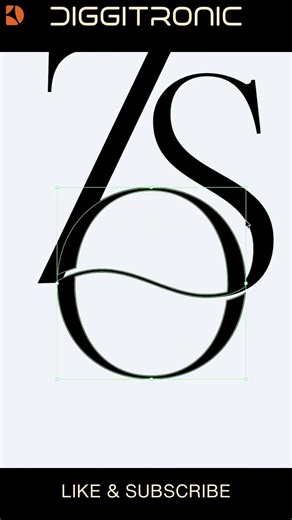 Creative ZOS Letter Logo Design Tutorial | Illustrator 2026 | #diggitronic