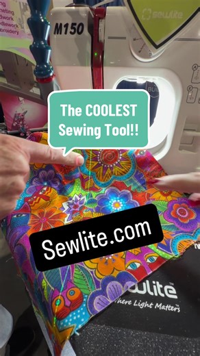 I found the COOLEST sewing tools at Quilt week!! Just take my money laser & light guy. He let me record his demo so if you go get yourself one, tell him that FabGranny Rebecca sent you. #sewing #quilting #sewinglights #americanquiltsociet #quiltshow @mimisewsthings