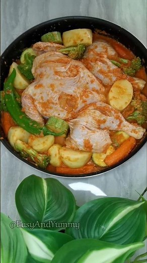 دجاج مشوي الفرن باطيب تتبيلة 👌🍗
