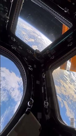 Inside the ISS Cupola: The Most Beautiful View of Earth from Space #space #spacefacts #universe