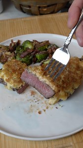Parmesan Crusted Venison W/ Bacon Brussel Sprouts! Recipe is at the end of the video. #parmesancrustedvenison #venisonrecipes | The Hunt Kitchen