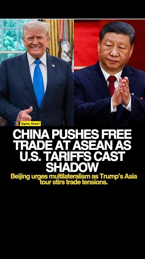 CHINA PUSHES FREE TRADE AT ASEAN AS U.S. TARIFFS CAST SHADOW Beijing urges multilateralism as Trump’s Asia tour stirs trade tensions. China’s Premier Li Qiang urged Asian leaders to defend free trade and reject protectionism at the ASEAN summit in Malaysia, positioning Beijing as a stabilizing force amid U.S. tariff hikes. Canadian PM Mark Carney said he expects to meet Xi Jinping this week and is open to talks with Trump, though Trump said he has “no plans” to meet him. Brazil’s President Lula 