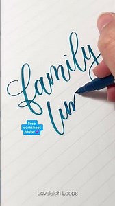 Family Time 🍦 Written in a Blended, Lightly Flourished Calligraphy Style #calligraphy #lettering