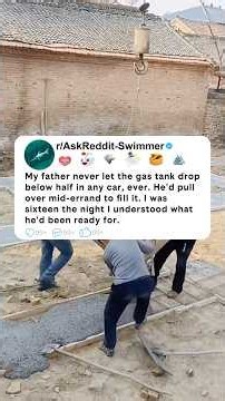 My father never let the gas tank drop below half in any car, ever. He'd pull over mid-errand to…