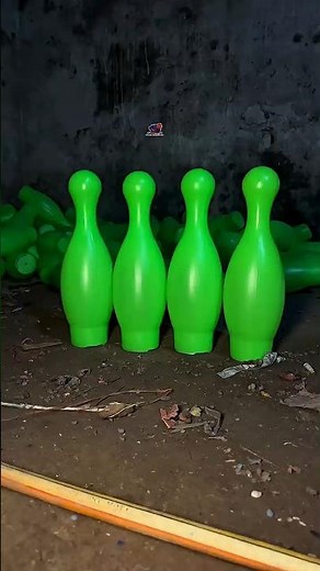 How to Make Bowling Pins Through the Waste Plastic! #bowlingpin #skittles #pins #diy #craft #shorts