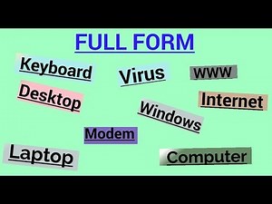 Full forms of Computer related words.
