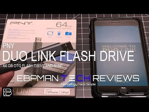 PNY DUO USB 3.0 OTG Flash Drive for the iPhone 7, 7 Plus, 8, 8 Plus