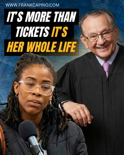 Her car was booted. Tickets piled up. Four kids to raise. And a father who disappeared but left the plates, and the problems, in her name. 💔 Tristan walked into court exhausted and overwhelmed, having worked 30, 40 hours as a medical assistant and raised four children alone. Those 13 overnight tickets weren’t about carelessness; they were about a tired mom just trying to survive. Judge Caprio gave her tough love about responsibility… but he also saw her heart. Thanks to a kind stranger from Tex