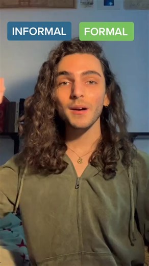 727K views · 16K reactions | Informal vs Formal #englishlesson #EnglishTutorial #englishtutor #grammar #grammarchallenge #English #letslearn #letslearntogether #englishtips #englishclass #foryouシ #englishteacher #englishgrammar #EnglishLearning #letslearnenglish #letslearntogether #AntonioParlati #foryouシ #foryoupage #followerseveryone #everyone #followers #highlights #followerseveryonehighlightsfollowers | Antonio Parlati | Facebook