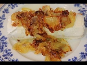 Receta de queso de cabra con cebolla caramelizada. Pinchos y tapas #2