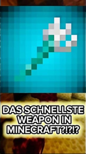 Das schnellste Weapon in Minecraft 🔱 Dreizack OP ⚡ #minecraft #shorts #gaming