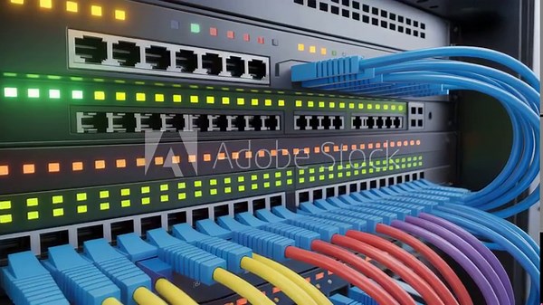 Understanding network switches: a detailed look at data center equipment and cabling setup