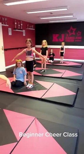 Beginner Cheer Class #Cheerleading #cheerleader #newroutine #fyp #welldonekids