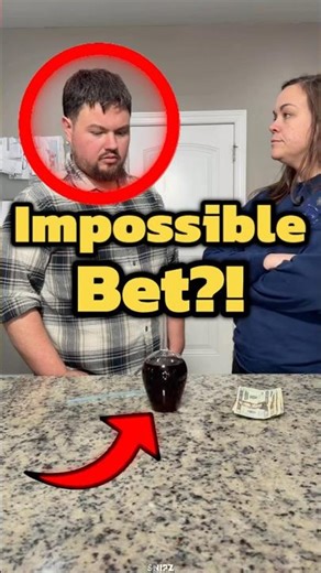 Can He Drink from This Upside-Down Glass?! 😳