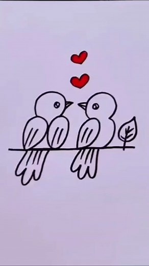 34K views · 278 reactions | Easy bird's drawing tutorial  . #drawingtutorial #creative #drawingideas #facebookviral | Easy drawing for kids24 | Facebook