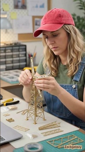 DIY LED Spinning Windmill Model! 🎡💡