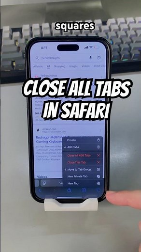 How to close all tabs in Safari browser on iPhone #iphone #safari #iphonetips #iphonetricks