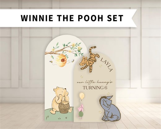 Winnie the Pooh Baby Shower Backdrop: Custom Birthday Party Bridal Shower Decor - Etsy