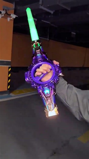 My spark spinning double-edged sword is so cool!