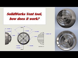 ⚡ SolidWorks Vent tool, how does it work? Step-by-Step