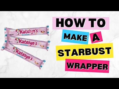 How To Make Custom Starburst Wrapper | DIY Party Favors
