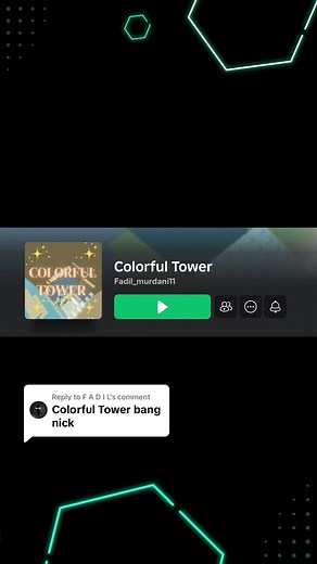 Colorful Tower in Roblox - Fadil's Creation