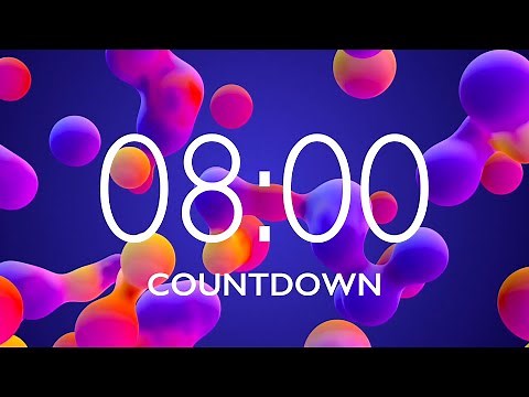 8 Minute Timer with Relaxing Music and Alarm 🎵⏰