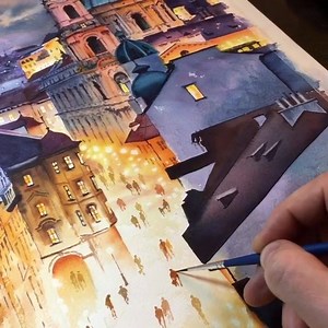 Igor Dubovoy (@dubovoy5225) adding some details in his beautiful painting. | Drawing the Soul