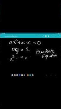 What is Quadratic Equation| Class 10 | 4. Quadratic Equations| CBSE | @SunheraSyed