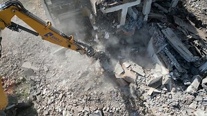 Excavator, Demolition, Destruction. Free Stock Video