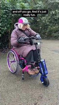 Trying new wheelchair power add on!