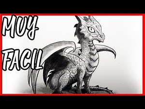 HOW TO DRAW AN EASY REALISTIC DRAGON STEP BY STEP TO PENCIL | how to draw a dragon step by step