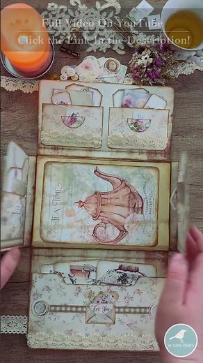 EASY "TEA TIME" GIFT FOLIO ☕🤍 | HAPPY MAIL TUTORIAL | My Porch Prints Junk Journal Ideas
